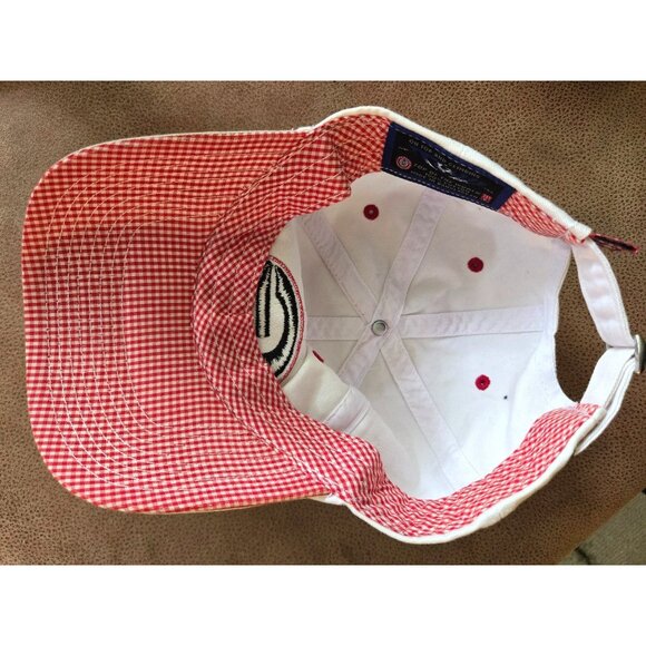 UGA Women's Baseball Cap w gingham trim Top of the World Go DAWGS - Picture 5 of 7